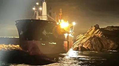 Marmara Denizi'nde gemi karaya oturdu
