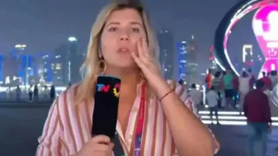 Muhabire canlı yayında hırsızlık şoku!