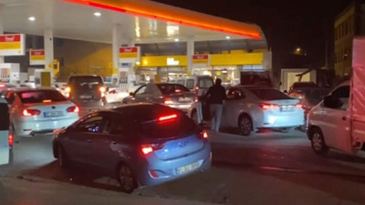 Depremi duyan soluğu benzinlikte aldı