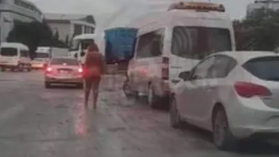 İstanbul'da ''çıplak vatandaş'' kamerada