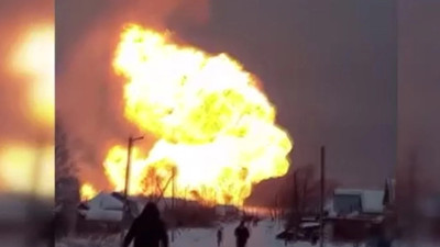 Rusya'da doğalgaz boru hattında patlama