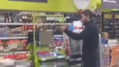 Marketteki kadın çalışanı taciz eden yabancı uyruklu gözaltında