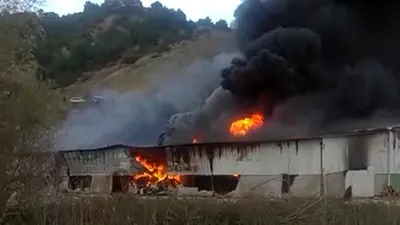 Amasya'da fabrika yangını