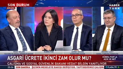 Bakan Bilgin asgari ücrete ara zam için tarih verdi