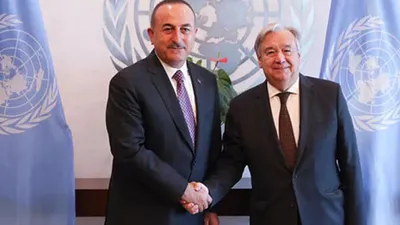 Bakan Çavuşoğlu BM Genel Sekreteri ile görüştü
