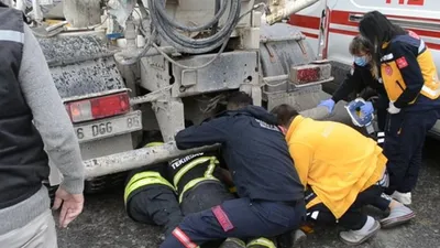 Beton mikseri dehşeti: 1 ölü