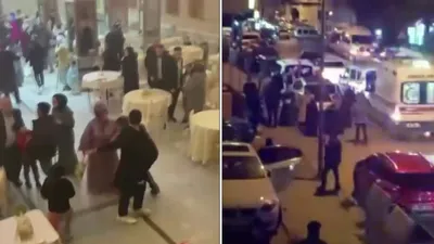 Düğün salonu savaş alanına döndü!