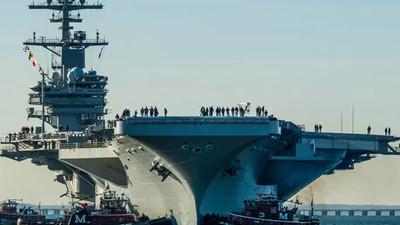 Pentagon'dan destek: ABD'nin devasa uçak gemisi Türkiye'ye doğru yola çıktı