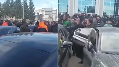 Deprem bölgesinde Bakan ve Vali'ye büyük protesto!