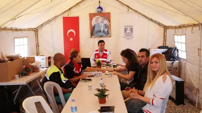 Bodrum Belediyesi'nin Hatay Arsuz Dostluk Kenti iyi kamp örneği oldu