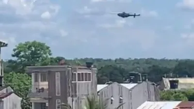 Askeri helikopter kameralar önünde yere çakıldı: 4 asker öldü