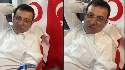 İmamoğlu kan bağışı yaptı