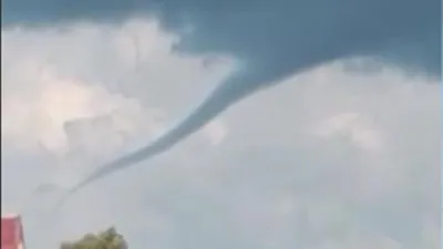 Hatay açıklarında oluşan dev hortum kamerada