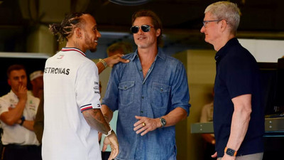 Brad Pitt, Formula 1 filmi için Hamilton ile yarışmak için piste iniyor