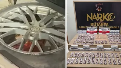 ''Yok artık'' dedirten olay! Bagajdaki yedek lastikten uyuşturucu çıktı