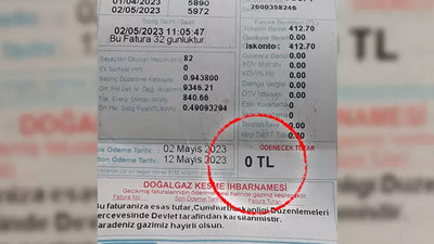 ''0 TL'' doğal gaz faturaları gelmeye başladı: Faturada dikkat çeken not!