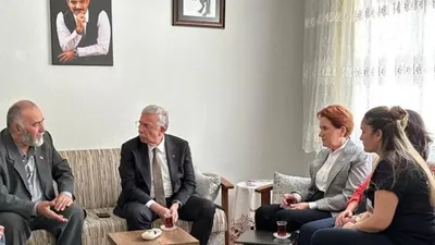 Meral Akşener ve Mansur Yavaş'tan, Sinan Ateş'in ailesine ziyaret