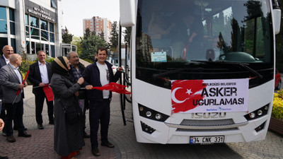 Beylikdüzü’nde temsili askerlik yapacak gençler törenle uğurlandı