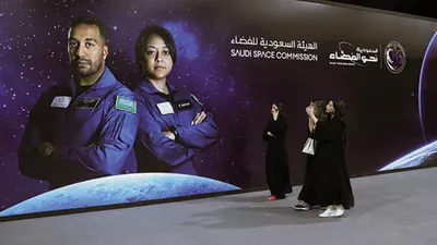 Suudi Arabistan'dan bir ilk: Uzay istasyonuna ulaştı
