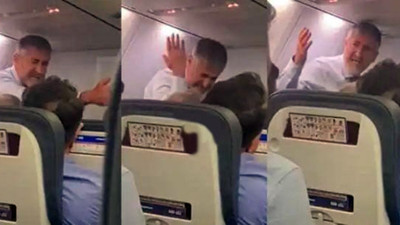 Uçaktaki tartışmadan yeni görüntüler.. Bakan Nebati: ''Hadi be bu da yeni moda!''