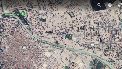 Hatay'daki yıkım uydudan görüntülendi