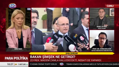 Bakan Şimşek'e canlı yayında olay tepki: ''Ben salak mıyım ?''