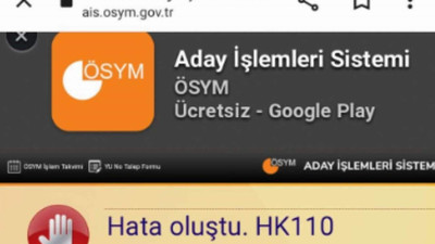 ÖSYM'nin internet sitesi çöktü