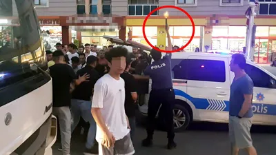 Taciz zanlısına meydan dayağı! Polis ateş açmak zorunda kaldı