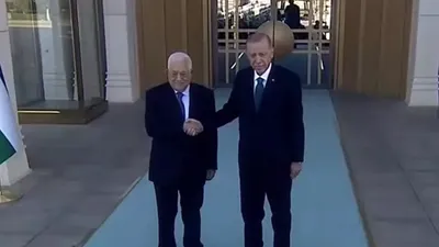 Filistin Devlet Başkanı Ankara'da
