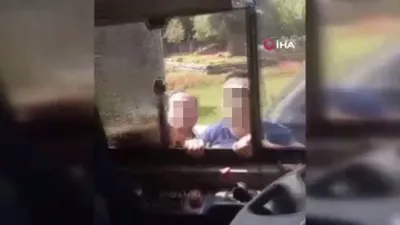 İstanbul'da trafik magandası dehşeti kamerada