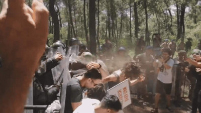 Akbelen'de biber gazı: Gözaltılar var!