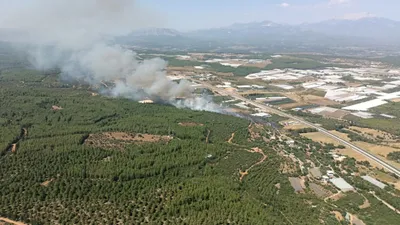 Antalya'da iki ilçede orman yangını