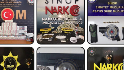 Sinop'ta aranan 53 şahıs yakalandı