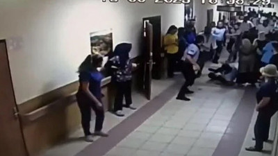 Hastanede güvenlik görevlilerine saldırı
