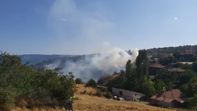 Köydeki yangında sabotaj şüphesi
