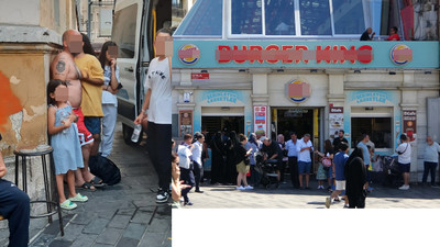 Taksim'de restoran çalışanlarından müşteriye meydan dayağı