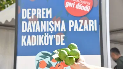 Kadıköylüler depremzede çiftçilerin ürünlerine yoğun ilgi gösterdi