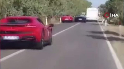 Süper lüks otomobiller birbirine girdi! Korkunç kaza kamerada