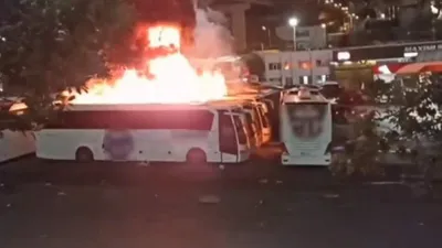 15 Temmuz Demokrasi Otogarı’nda otobüs yangını