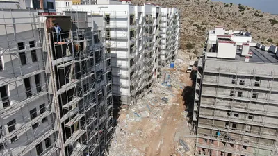 Enkaz kentteki afet konutlarının son hali görüntülendi