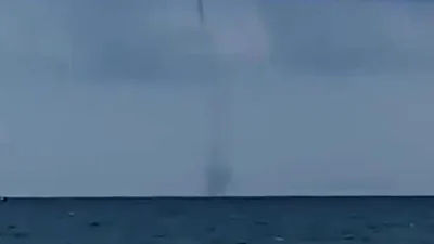 Antalya'da 10 dakika süren hortum kamerada