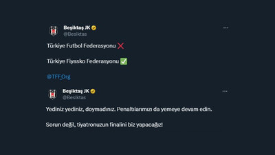 Beşiktaş'tan devre arası tepkisi: Türkiye Fiyasko Federasyonu