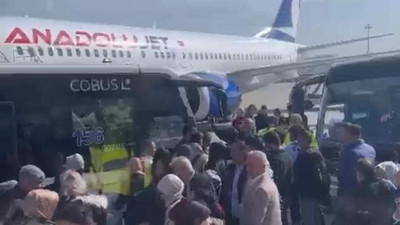 Anadolujet uçağına ''bomba'' rötarı