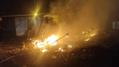 Hatay’da çadırda yangın