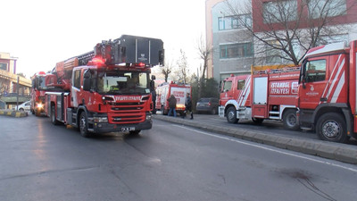 İstanbul'da tekstil atölyesinde yangın
