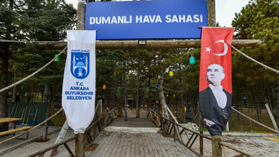 Ankara'da Hacıkadın Kent Ormanı piknikçiler için kış şartlarına elverişli hale getirildi