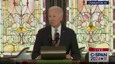 Biden'a canlı yayında Gazze protestosu