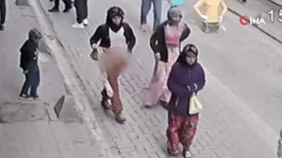 İstanbul'da güpegündüz ''çıplak'' soygun kamerada