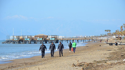 Antalya sahillerinde ceset nöbeti
