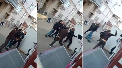 Sopalarla öldüresiye dayak kamerada